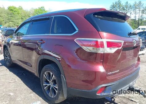 2016 Toyota Highlander Xle V6 from USA, damaged, VIN 5TDJKRFH6GS235767
